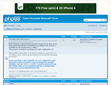 Tablet Screenshot of minecraftforum.cz