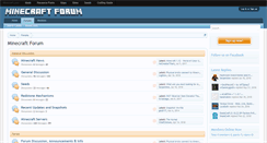 Desktop Screenshot of minecraftforum.com