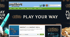 Desktop Screenshot of minecraftforum.net